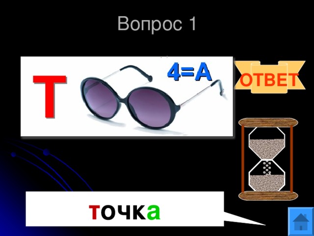 Вопрос 1    ОТВЕТ т очк а