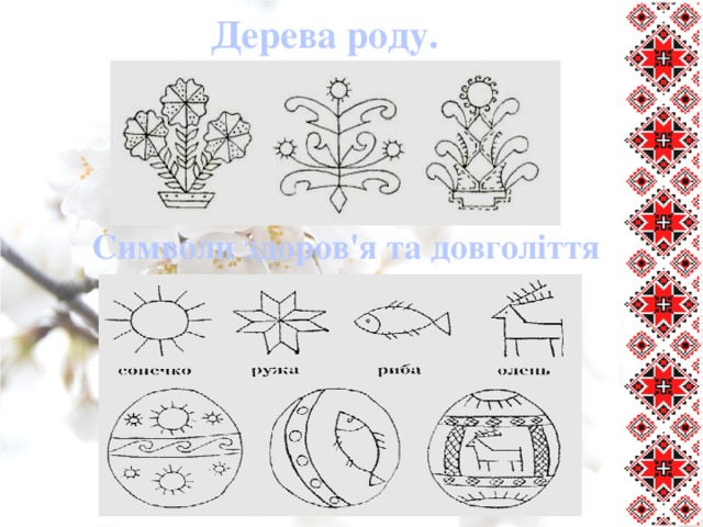 Дерева роду.  Символи здоров'я та довголіття
