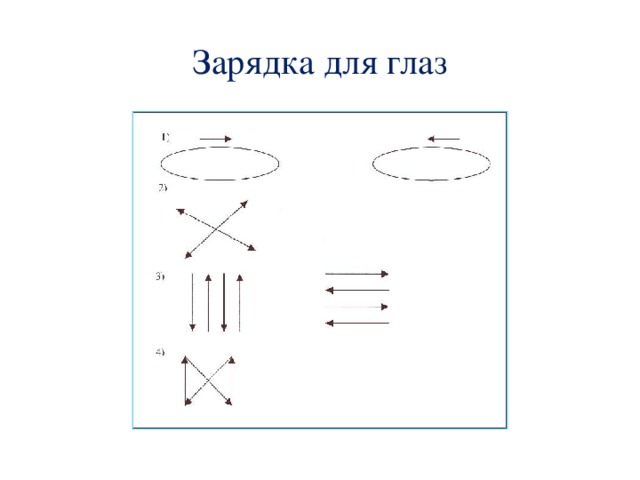 Зарядка для глаз 