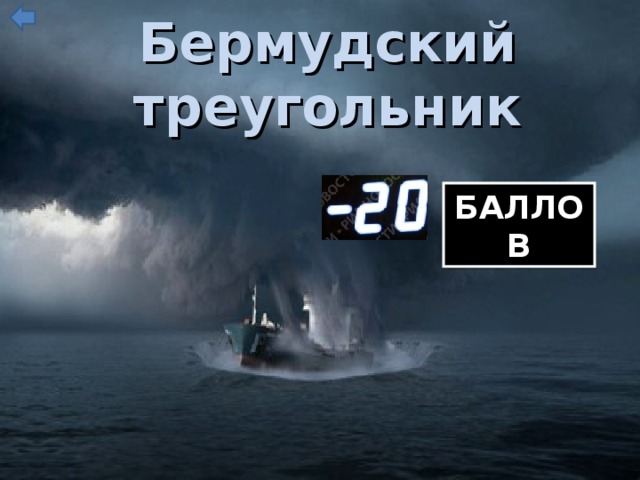 Бермудский треугольник БАЛЛОВ
