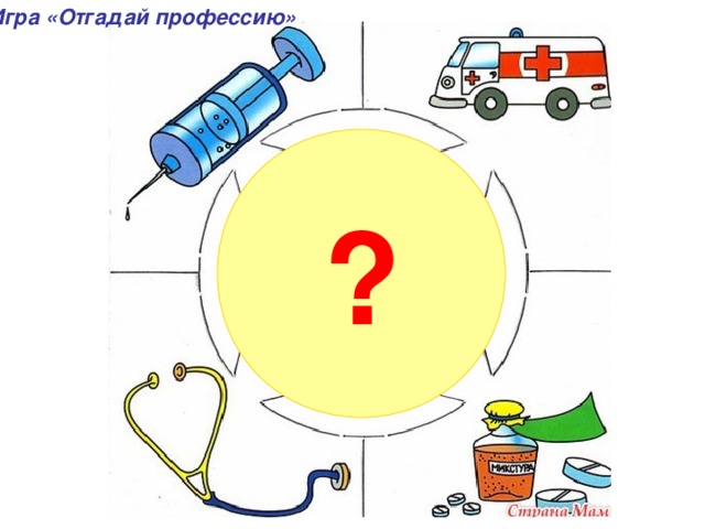 Игра «Отгадай профессию» ?