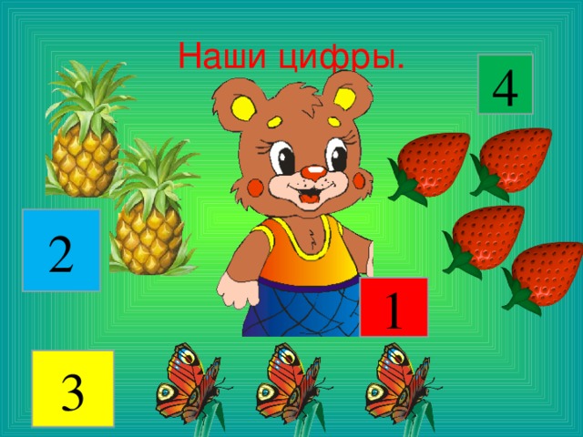 Наши цифры. 4 2 1 3 