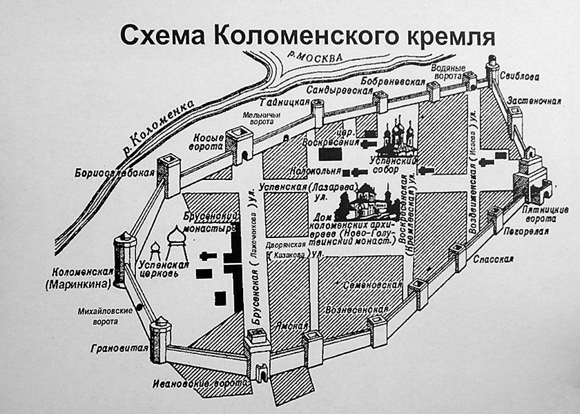 Коломенское схема