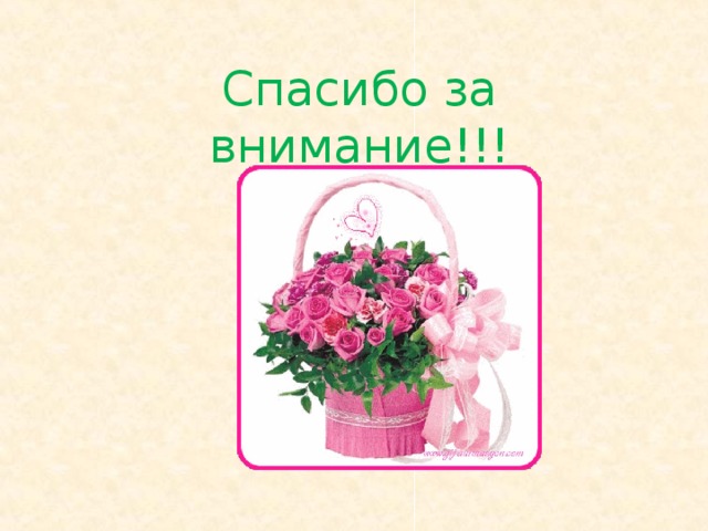 Спасибо за внимание!!! 