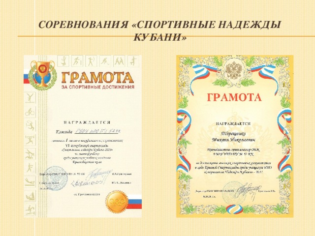 Соревнования «Спортивные надежды Кубани» 
