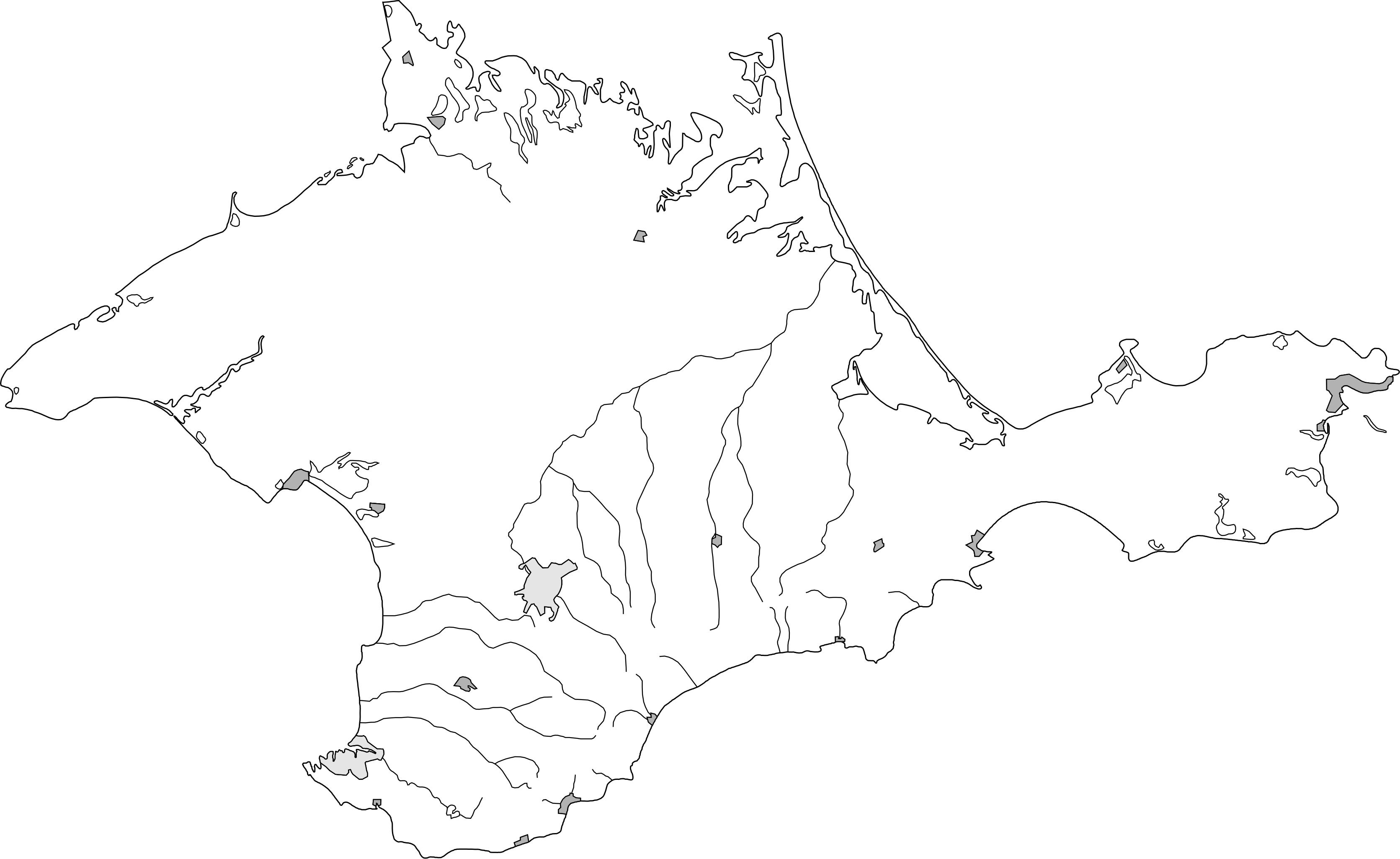 Физическая карта крыма
