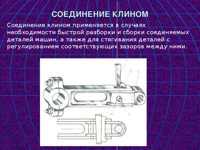 Клиновое соединение чертеж
