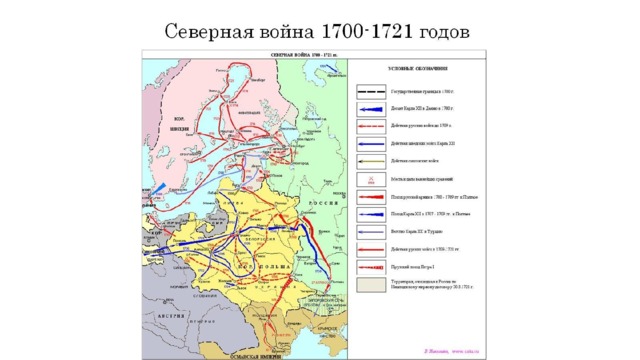 Северная война 1700-1721 годов 