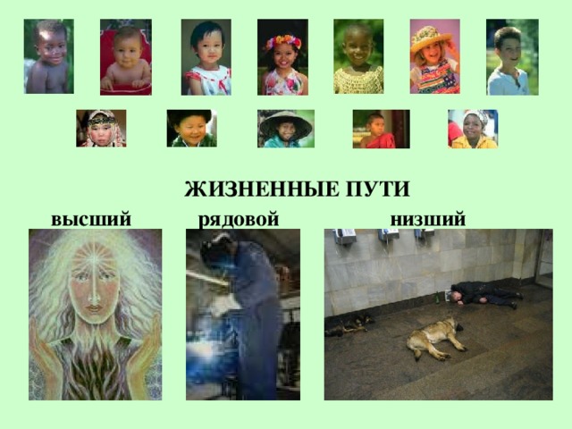  ЖИЗНЕННЫЕ ПУТИ  высший рядовой низший                                                                                                                                                                                                                              