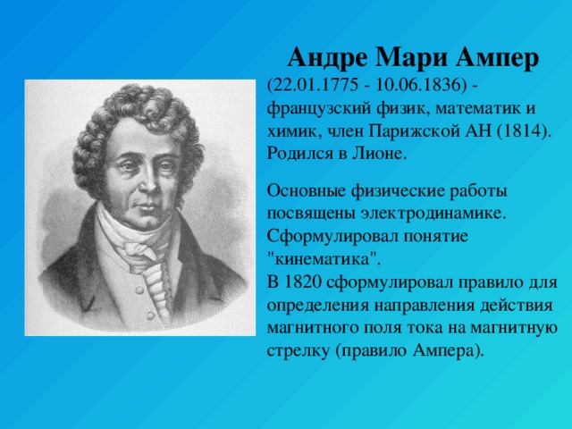 Понятие ампер