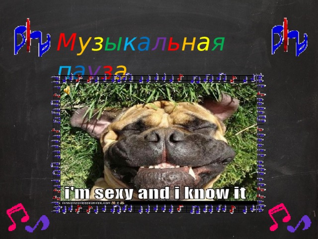 М у з ы к а л ь н а я  п а у з а  