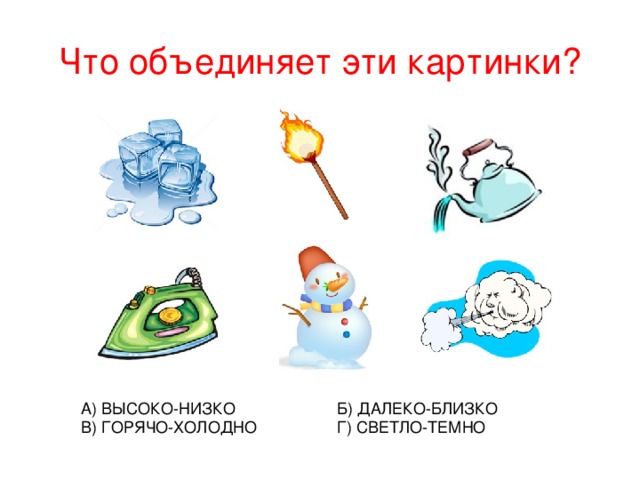 Что объединяет эти картинки? 