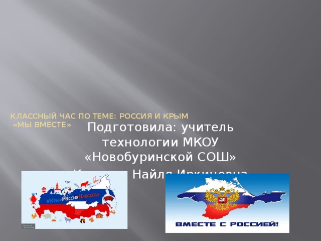 Презентация на классный час на тему крым и россия вместе