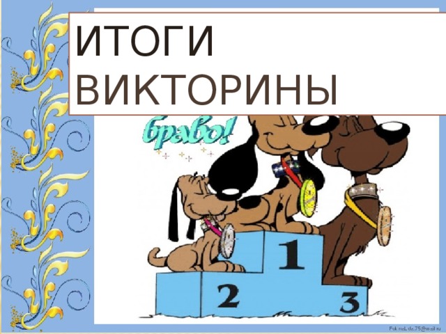 Итоги викторины 