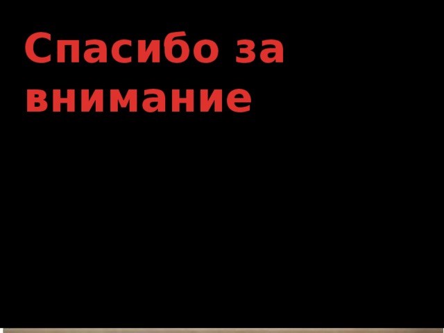 Спасибо за внимание 