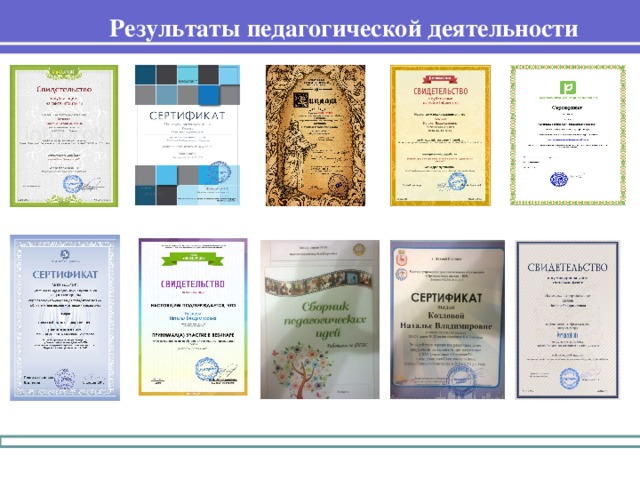 Результаты педагогической деятельности 