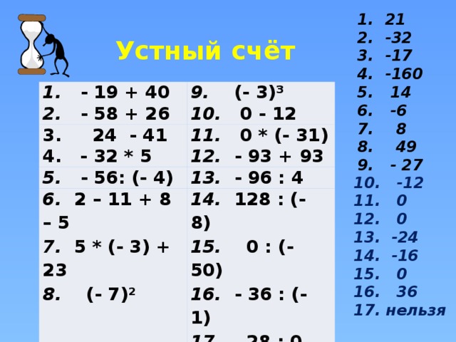 21  -32  -17  -160  14  -6  8  49  - 27
