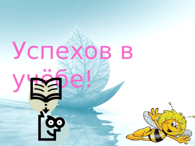 Успехов в учёбе! 