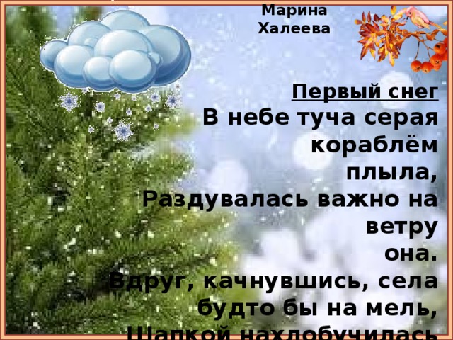 первый снег стихи короткие красивые недели лизу сопровождала