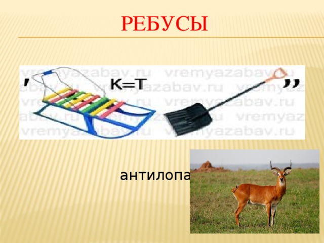 Антилопа схема слова