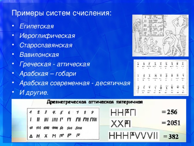 Презентация арабская система счисления