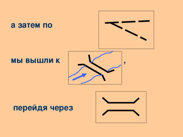  а затем по    мы вышли к ,     перейдя через 