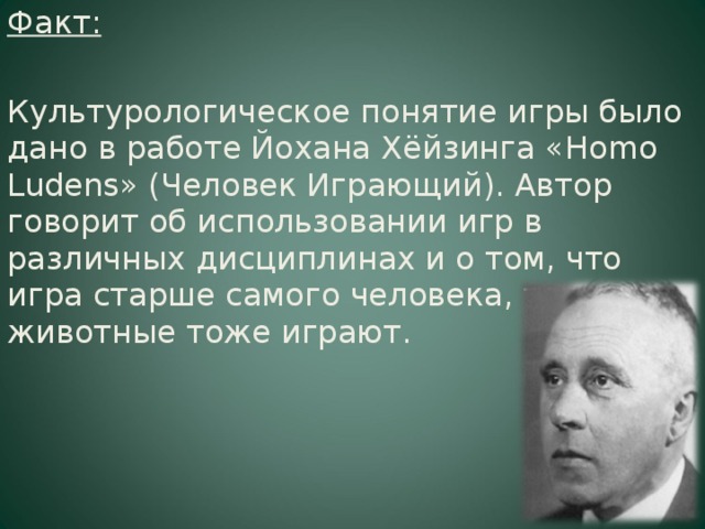 Человек играющий и хейзинга презентация