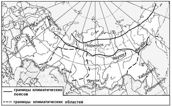 Контурная карта по географии 8 класс климат