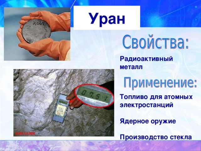 Уран элемент презентация