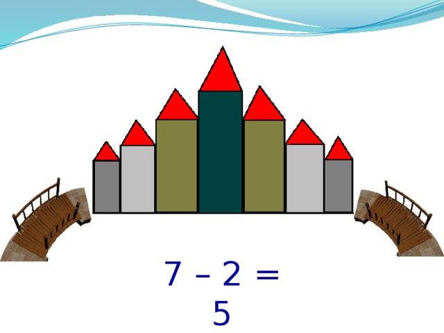 7 – 2 = 5