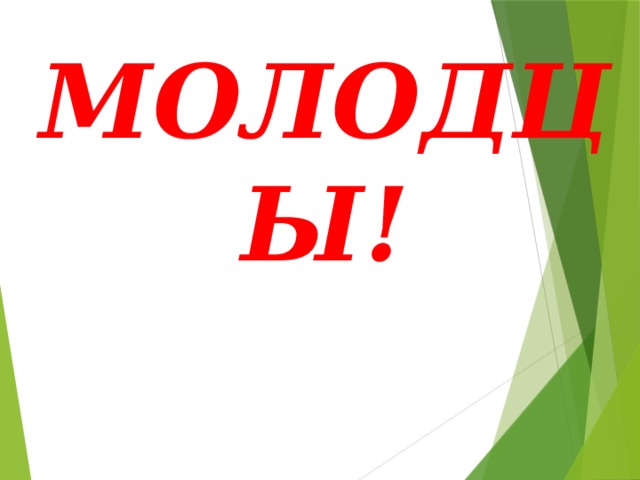 МОЛОДЦЫ! 