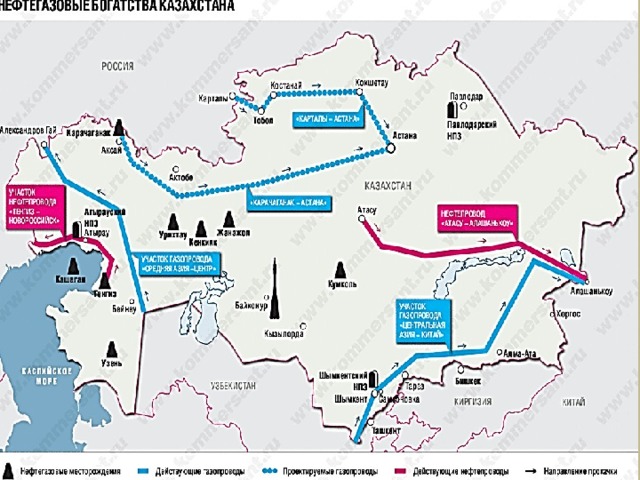 Схема газопровода туркменистан китай
