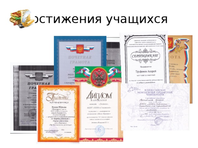 Достижения учащихся 