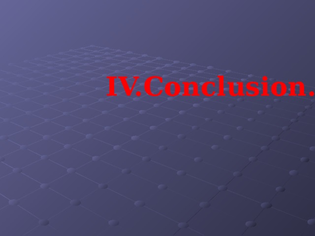  IV.Conclusion. 