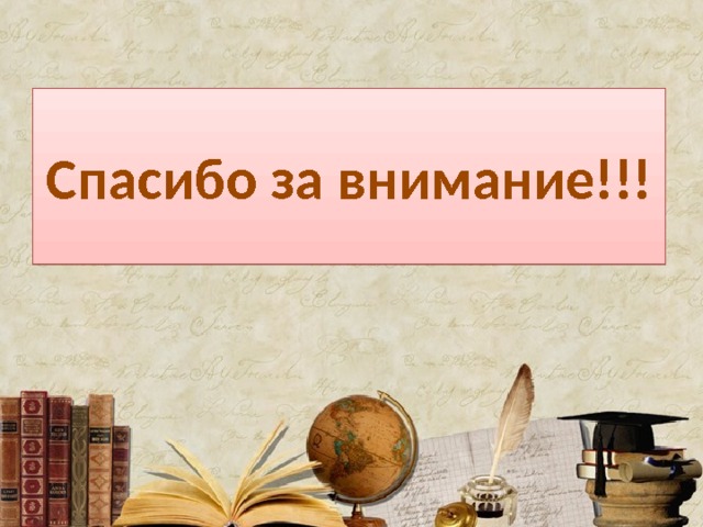 Спасибо за внимание!!! 