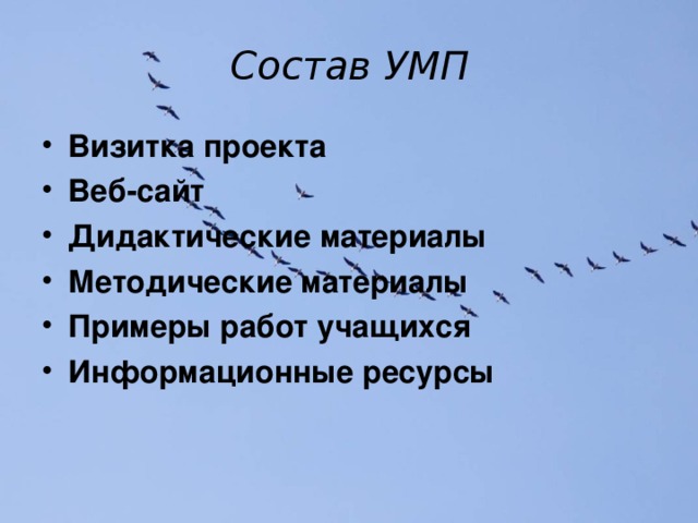 Состав УМП