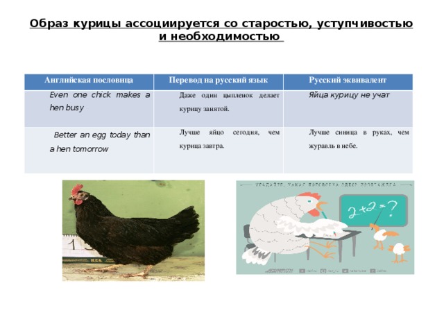Животные в английских пословицах и поговорках и их русские эквиваленты презентация