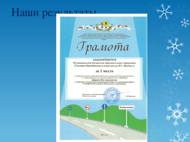 Наши результаты 