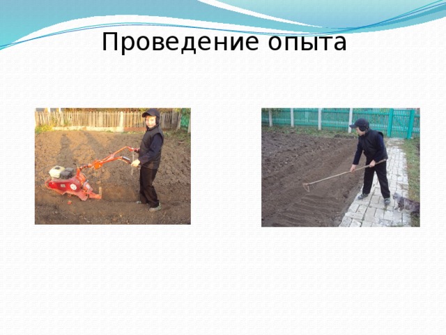 Проведение опыта 