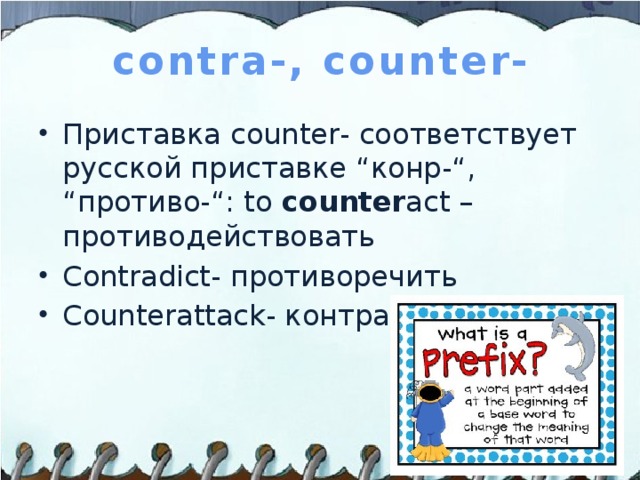 contra-, counter-