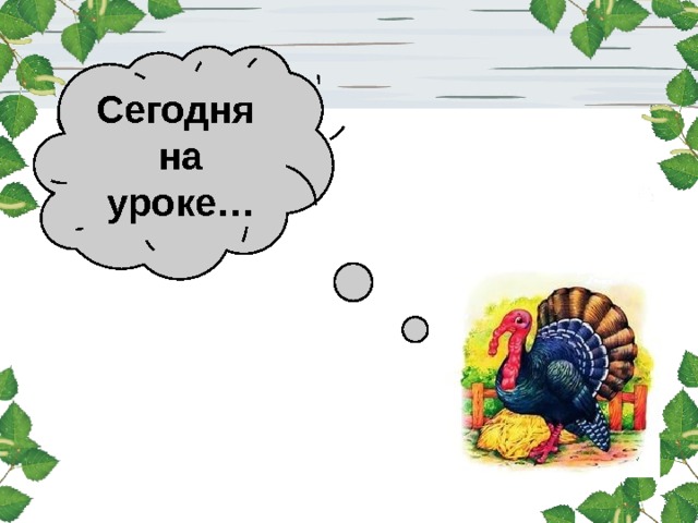 Сегодня на уроке… 