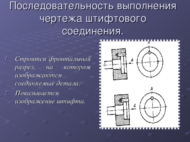 Последовательность выполнения чертежа