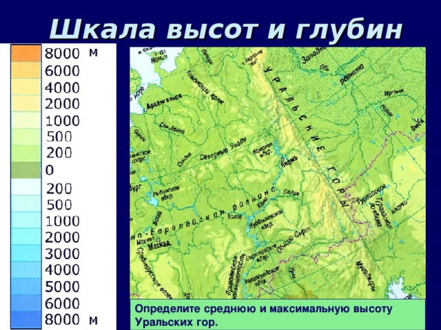 Обозначение высот на карте Горизонтали- показывают абсолютные высоты. Их проводят тонкими коричневыми линиями. На физических картах они проведены через сотни метров. 