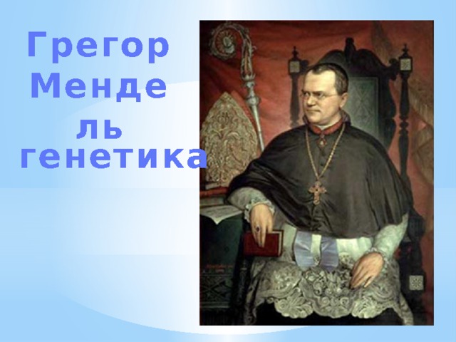 Грегор Мендель генетика 