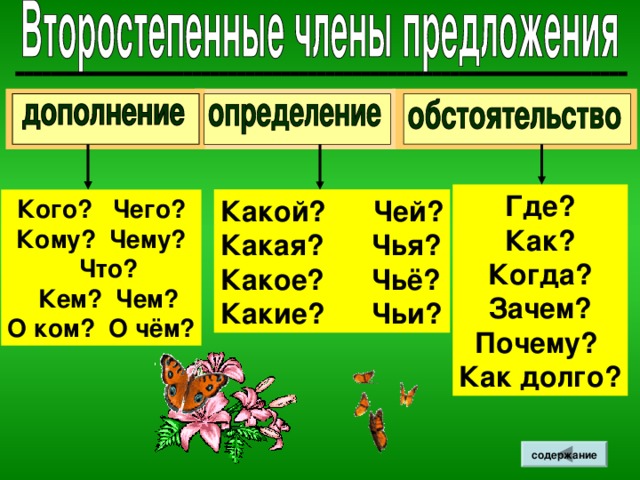 С К А З У Е М О Е   2. выражено прилагательным В этом году зима холодная.   (была) будет холодная.  содержание