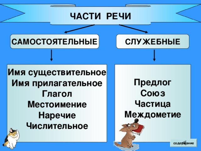В окончаниях существительных и