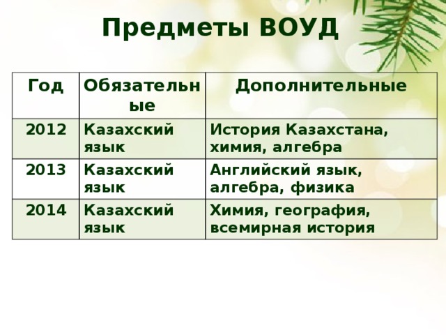 План к подготовке к воуд