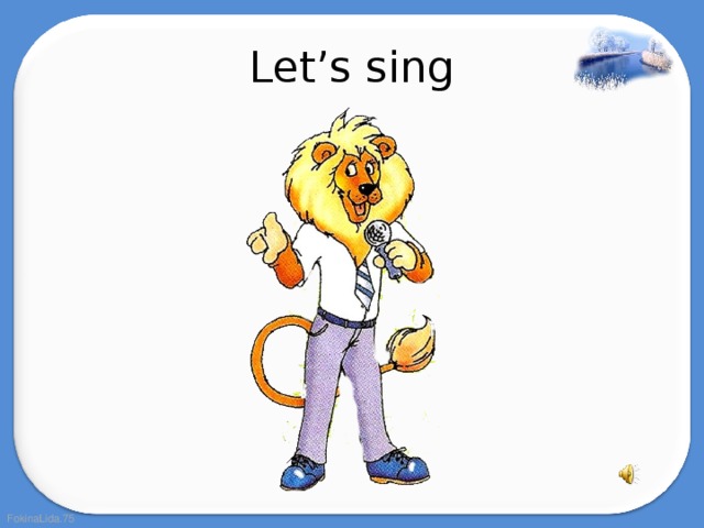 Let’s sing 