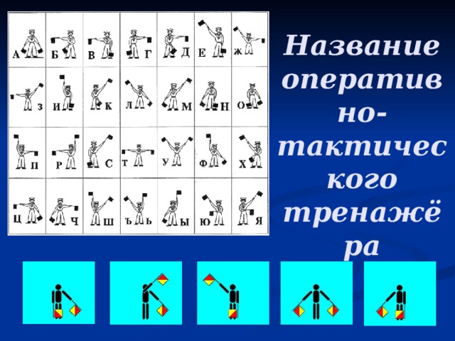 Название оперативно-тактического тренажёра 