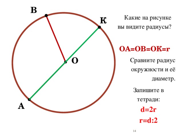 Радиус 10 см как нарисовать